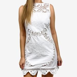 Majorelle Rosalina Mini Dress Size S White Cotton Cottage Coquette Soft Girl